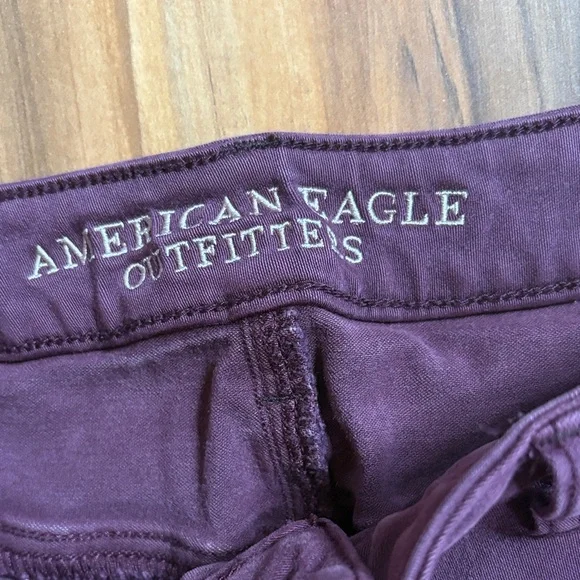 American Eagle Outfitters hi-rise jegging Plum Jeans - Picture 2 of 4